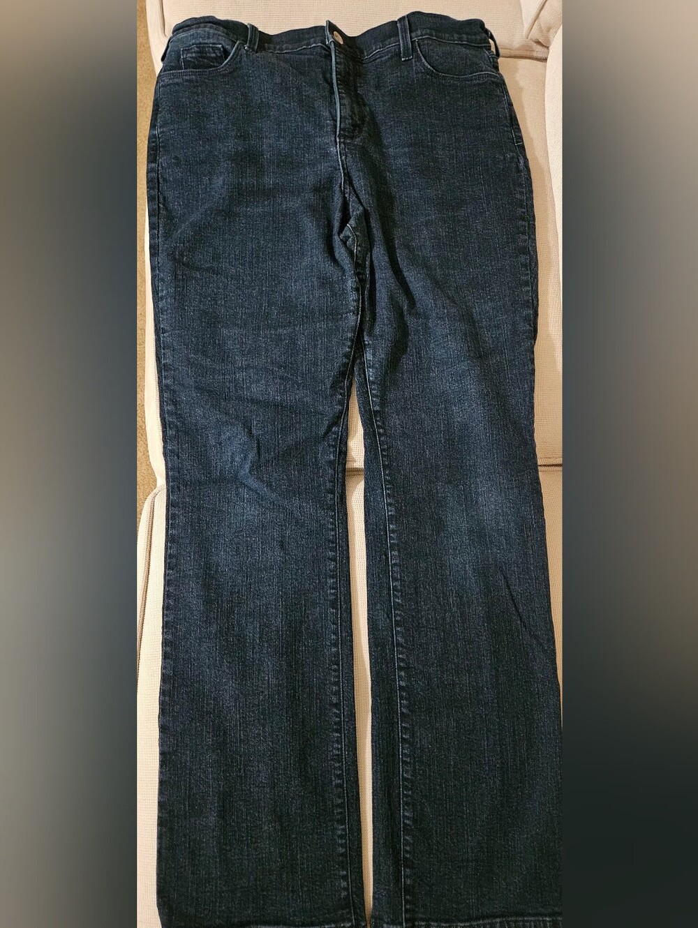 NYDJ Lift Tuck Bootcut Jeans Size 16 Dark Wash Made in USA Stretch Denim